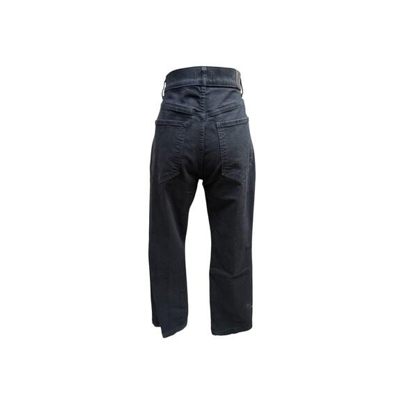 Women's black boot cut jeans size 10 super high rise - Picture 2 of 3